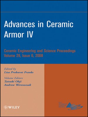 cover image of Advances in Ceramic Armor IV